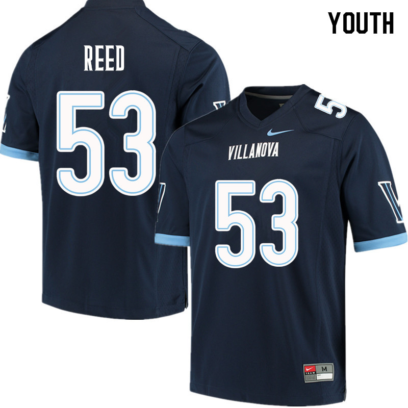 Youth #53 Patrick Reed Villanova Wildcats College Football Jerseys Sale-Navy